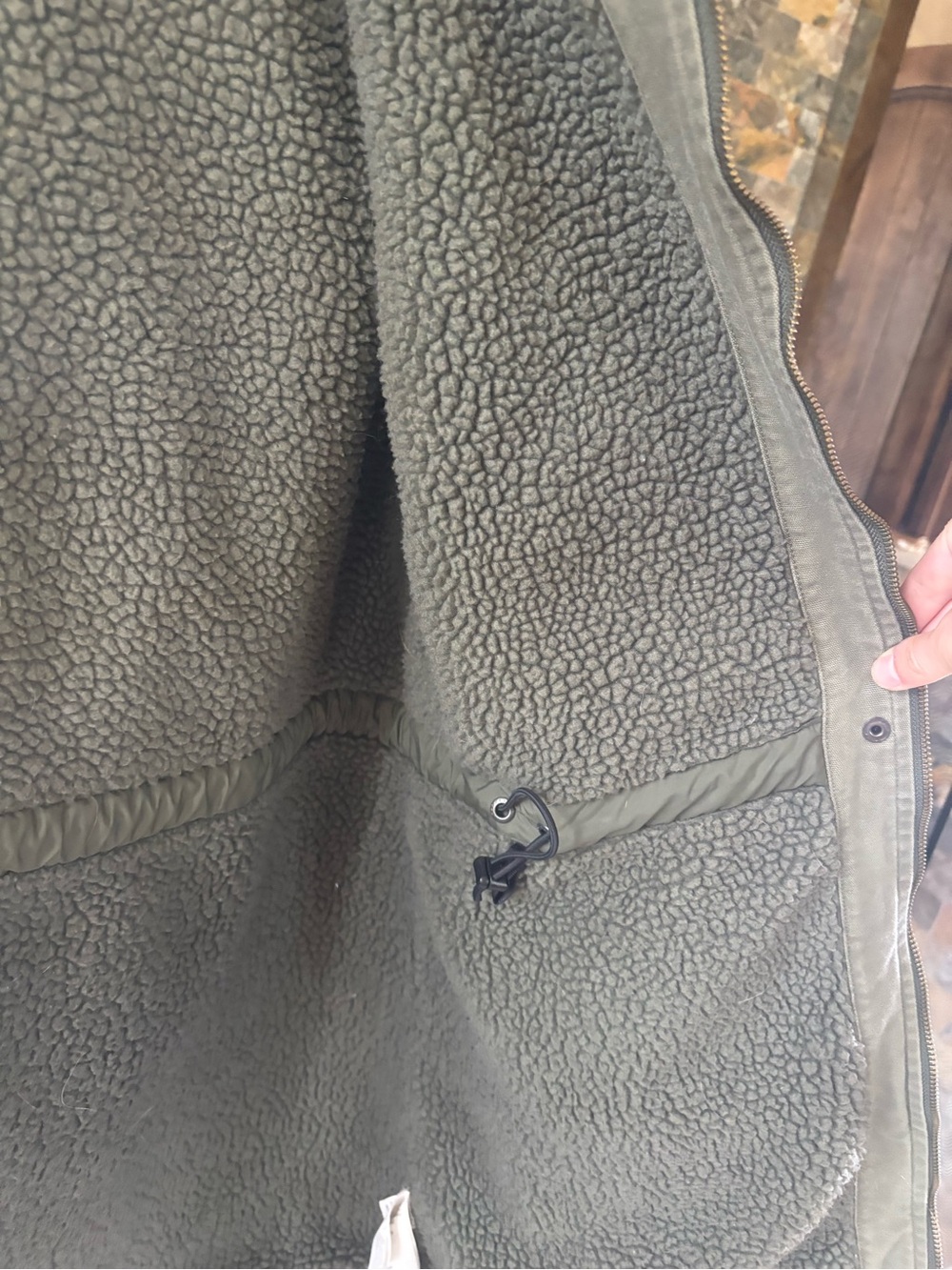 Patagonia Women’s Olive Green Hooded Jacket - Picture 4 of 4